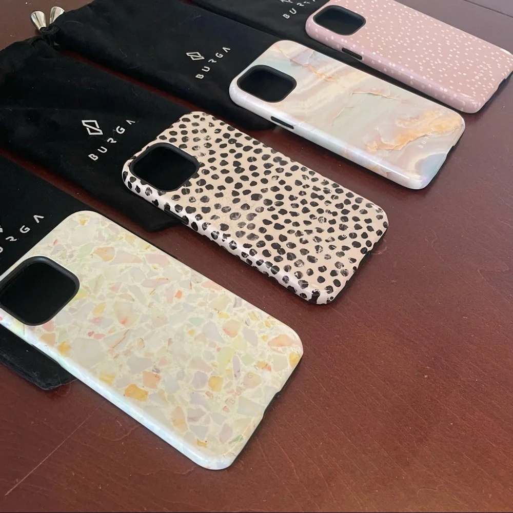 Four pack of BURGA iPhone 12 cases